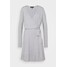 Vero Moda Tall VMKARISARA WRAP DRESS Sukienka dzianinowa light grey melange VEB21C05A