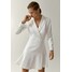 Massimo Dutti MIT VOLANT Sukienka letnia white M3I21C0AK