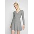 Hollister Co. BRUSH DRESS Sukienka dzianinowa light grey H0421C01T