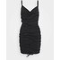 Weekday LEONA DRESS Sukienka jeansowa tuned black WEB21C05B