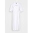 Armani Exchange Sukienka z dżerseju optic white ARC21C025
