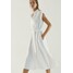 Massimo Dutti Sukienka koszulowa white M3I21C0AF