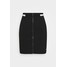Calvin Klein Jeans ZIP MONOCHROME MILANO SKIRT Spódnica ołówkowa black C1821B03I
