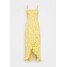 Hollister Co. HI-LOW SMOCKED MIDI DRESS Sukienka letnia yellow H0421C02F