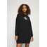 Calvin Klein Jeans MONOGRAM CREWNECK DRESS Sukienka letnia black C1821C064