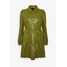 Who What Wear COLLARED MINI DRESS Sukienka letnia moss WHF21C01X