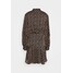 Scotch & Soda FLORAL PRINTED DRESS IN SHEER STRIPE Sukienka letnia black/pink SC321C046