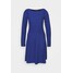 Emporio Armani DRESS Sukienka dzianinowa blu royal EA821C025