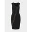 Pinko KIGALI DRESS Sukienka dzianinowa black P6921C07V