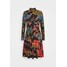 Ivko PRINTED DRESS FLORAL PATTERN Sukienka dzianinowa brown/red VK121C02K