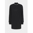 Calvin Klein Jeans LOGO TRIM MOCK NECK ZIP DRESS Sukienka letnia black C1821C06G