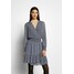 MICHAEL Michael Kors RUFFLE WRAP DRESS Sukienka letnia black/vintage blue MK121C0DX