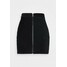 Even&Odd Petite CORDUROY high waisted skirt Spódnica mini black EVF21B00C