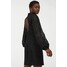 H&M Koronkowa sukienka ze stójką 0926612001 Czarny