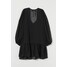 H&M Trapezowa sukienka 0913088002 Czarny