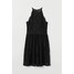 H&M Krótka sukienka z koronki 0865714003 Czarny