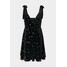Missguided PRINT TIE STRAP DRESS Sukienka letnia black M0Q21C1RN