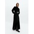 Uterqüe Długa sukienka black UT421C046
