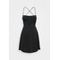 Glamorous CARE LACE UP BACK MINI DRESS WITH NARROW STRAPS Sukienka koktajlowa black GL921C0NC