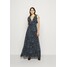 Lauren Ralph Lauren PRINTED CRINKLE LONG Długa sukienka navy/blue L4221C11Q