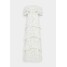 Maya Deluxe BARDOT ALL OVER SEQUIN MAXI DRESS WITH RUFFLES Suknia balowa ivory M2Z21C06T