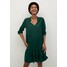 Mango Sukienka z dżerseju grøn M9121C4PW