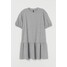 H&M Dżersejowa sukienka 0910701002 Szary melanż