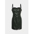 Miss Selfridge CROC CAMI BUTTON THROUGH DRESS Sukienka letnia black MF921C0U8