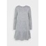 Vila VIGISELLA O-NECK DRESS Sukienka dzianinowa medium grey melange V1021C27R