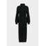 Missguided Tall FLUFFY SLOUCHY SIDE SPLIT JUMPER DRESS Długa sukienka black MIG21C0AY