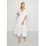 Nly by Nelly FLOWY BUTTON DRESS Długa sukienka white NEG21C0B6