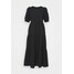New Look Tall TA TEXTURE PUFF SLV TIER MIDI Długa sukienka black NEB21C02E