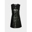 Calvin Klein Jeans HIGH SHINE SHIFT DRESS Sukienka letnia black C1821C07O
