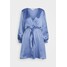 NU-IN FRONT KNOT FLOWY MINI DRESS Sukienka letnia blue NUF21C00I