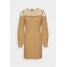 Elisabetta Franchi WOMAN'S DRESS Sukienka dzianinowa cammello EF121C06R