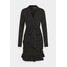 Missguided Tall RUCHED FRILL BLAZER DRESS Sukienka letnia black MIG21C098