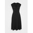 BCBGMAXAZRIA V NECK DRESS Sukienka z dżerseju black MX121C07G
