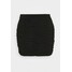 Miss Selfridge PLAIN RUCHED MINI SKIRT Spódnica mini black MF921B095