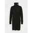 Tommy Jeans TURTLE NECK DRESS Sukienka dzianinowa black TOB21C045