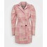 Missguided BRUSHED CHECK BELTED BLAZER DRESS Sukienka letnia pink M0Q21C1SV