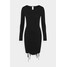 KENDALL + KYLIE LONGSLEEVE MINI DRESS Sukienka z dżerseju black K0921C004