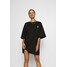 Missguided Petite PLAYBOY BUNNY REPEAT DRESS Sukienka z dżerseju black M0V21C0BD