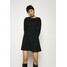 Dorothy Perkins FOCHETTE COLLARED LONG SLEEVE DRESS Sukienka letnia black DP521C2K4