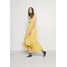Hollister Co. HI-LOW SMOCKED MIDI DRESS Długa sukienka yellow H0421C02F