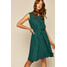 Medicine Sukienka damska wiązana w talii zielona RS20-SUD909_67X