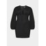 Missguided Plus BUTTON THROUGH MINI DRESS Sukienka letnia black M0U21C0F6