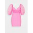 Missguided Petite RUCHED MILKMAID BANDAGE MINI DRESS Sukienka koktajlowa pink M0V21C0GD