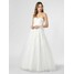 Luxuar Fashion Damska suknia ślubna z etolą 459222-0001