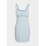 Hollister Co. BARE DRESS Sukienka z dżerseju light blue floral H0421C03D
