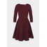 Closet 3/4 SLEEEVE SKATER DRESS Sukienka z dżerseju maroon CL921C0QE